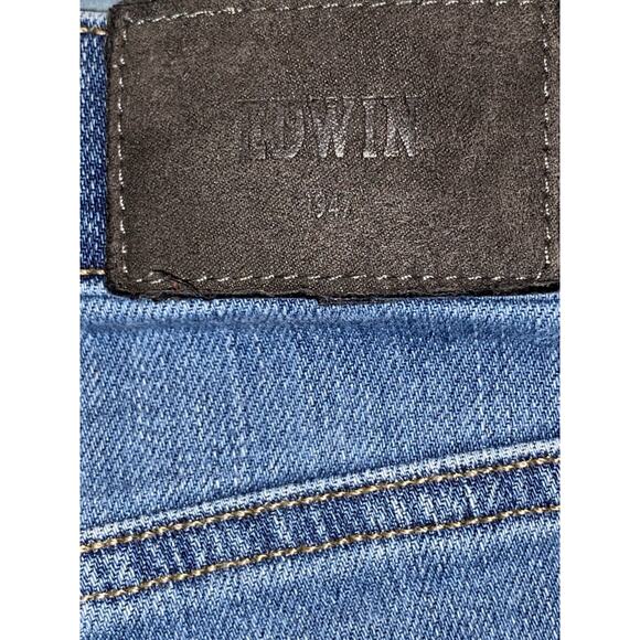 Edwin Women's Juniors Blue Skinny Jeans 10" High Rise size 25 length 26” - Picture 3 of 8